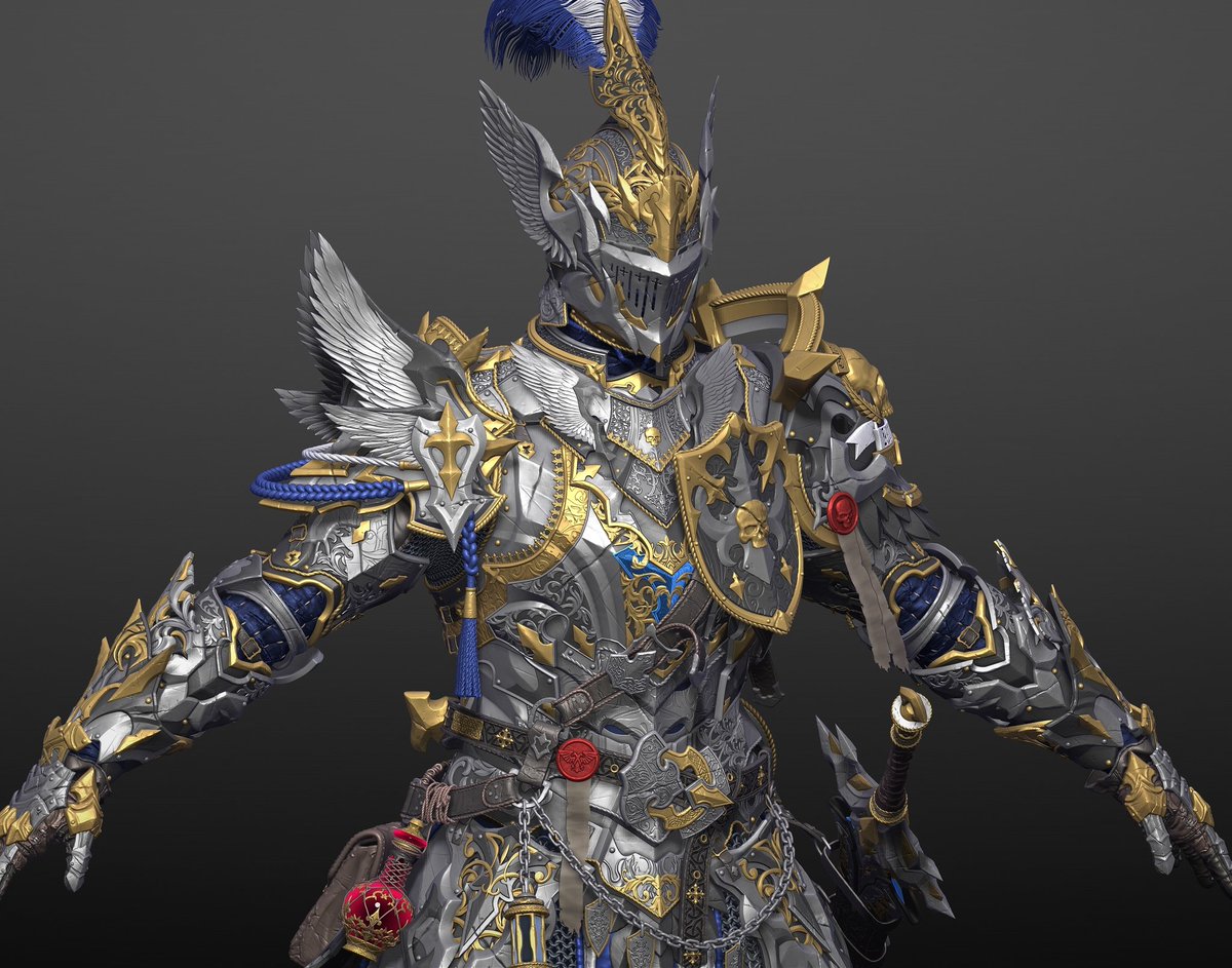 zaki_zero117's tweet image. Learning progress 🛡⚔️🔥
#art #artist #3dart #3d #zbrush #b3d #zbrushart #maxonzbrush #workinprogress #sculpture #sculptureart #originalcharacter #conceptart #monsterdesign #finalfantasy #darksoul #eldenring #cgart #cg #knight #spacemarine #characterdesign #characterart #armor