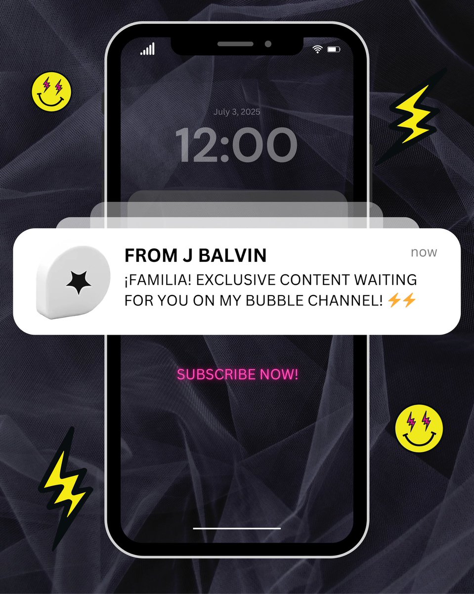 _thebubbleapp's tweet photo. He’s texting YOU now! 🔥
📲 exclusive drops from @JBALVIN only on the bubble - link in bio! 

#thebubble #jbalvin #getinthebubble https://t.co/l9pSCvXErR