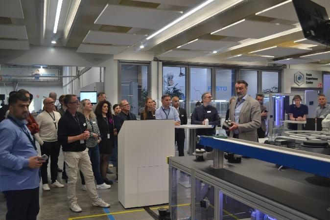 stemeurope's tweet photo. CoVE STEM Europe Kick-off! Held April 22-23, 2025, at the FESTO Experience Center in Delft. Partners from 6 countries united to ignite collaboration for STEM vocational excellence! Highlights: hands-on tech demos &amp; strategic alignment.Co-funded by #ErasmusPlus 🇪🇺. #STEMEducation https://t.co/0P2rSJQOh6