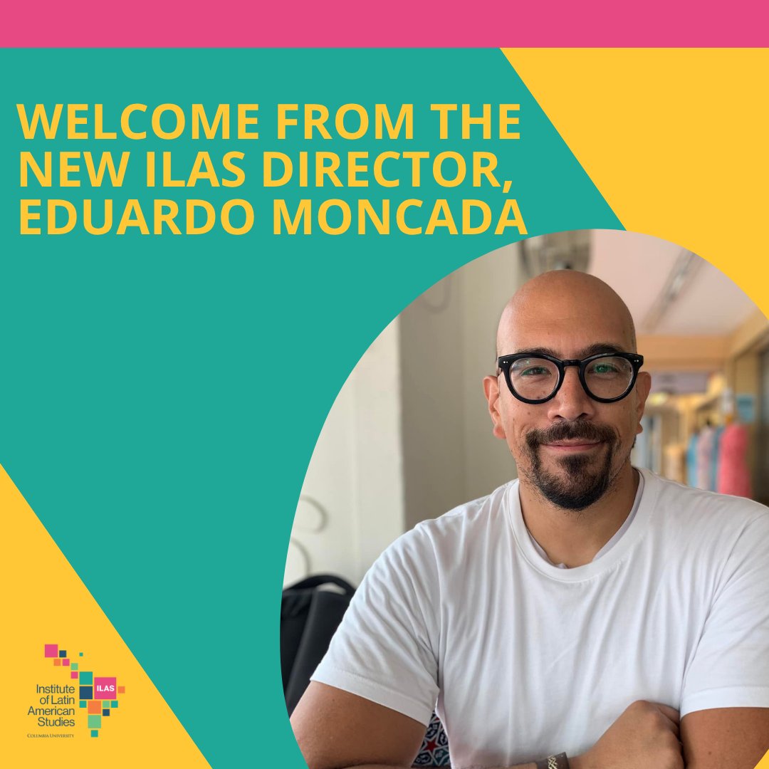 Eduardo Moncada (@eduardomoncad) on Twitter photo I am honored and thrilled to take on this new role as Director of the Institute of Latin American Studies (<a href="/ILASColumbia/">ILAS | Columbia University</a>). <a href="/Columbia/">Columbia University</a> <a href="/BarnardCollege/">Barnard College</a> <a href="/TeachersCollege/">Teachers College, Columbia University</a> I am honored and thrilled to take on this new role as Director of the Institute of Latin American Studies (<a href="/ILASColumbia/">ILAS | Columbia University</a>). <a href="/Columbia/">Columbia University</a> <a href="/BarnardCollege/">Barnard College</a> <a href="/TeachersCollege/">Teachers College, Columbia University</a>