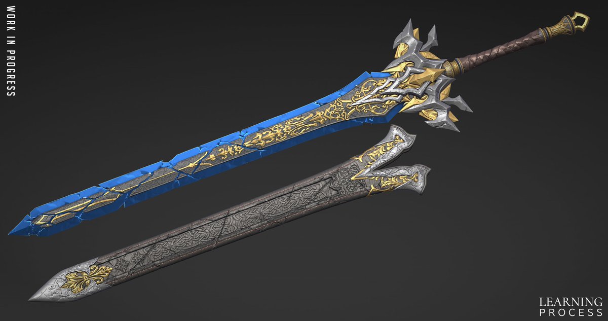 zaki_zero117's tweet image. #sword #sculpting #3d