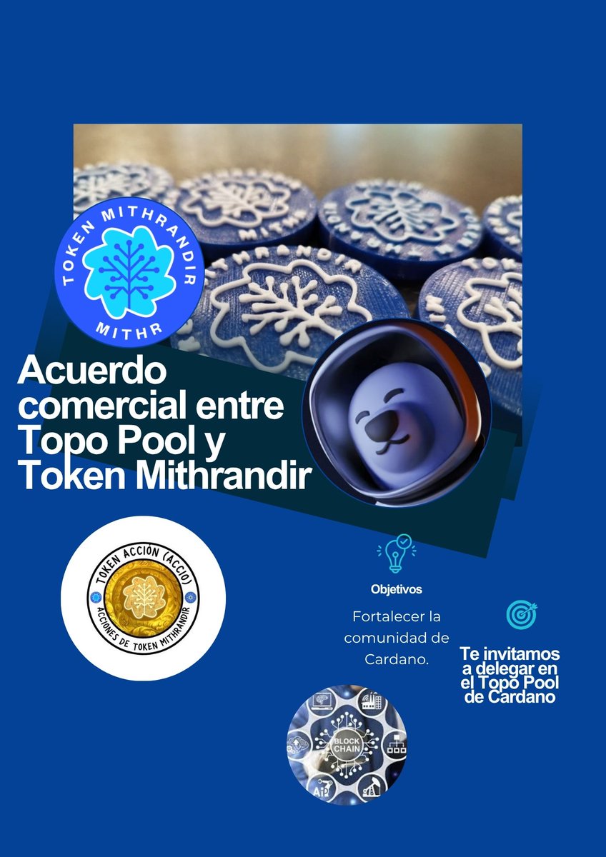 Token ACCIÓN (ACCIO / Token Mithrandir) (@tokenaccio) on Twitter photo mithr.io
Nous négocions avec le grand pool Cardano Topo et le jeton Mithrandir S.A.S. <a href="/TOPO_Pool/">TOPO⚡ Stake Pool</a>
#mithr #cardano #token #CryptoTwitter #CryptoWallet #CryptoInvesting #Tokenization <a href="/Tokenmithr/">Project Token Mithrandir</a> #Inversiones mithr.io
Nous négocions avec le grand pool Cardano Topo et le jeton Mithrandir S.A.S. <a href="/TOPO_Pool/">TOPO⚡ Stake Pool</a>
#mithr #cardano #token #CryptoTwitter #CryptoWallet #CryptoInvesting #Tokenization <a href="/Tokenmithr/">Project Token Mithrandir</a> #Inversiones