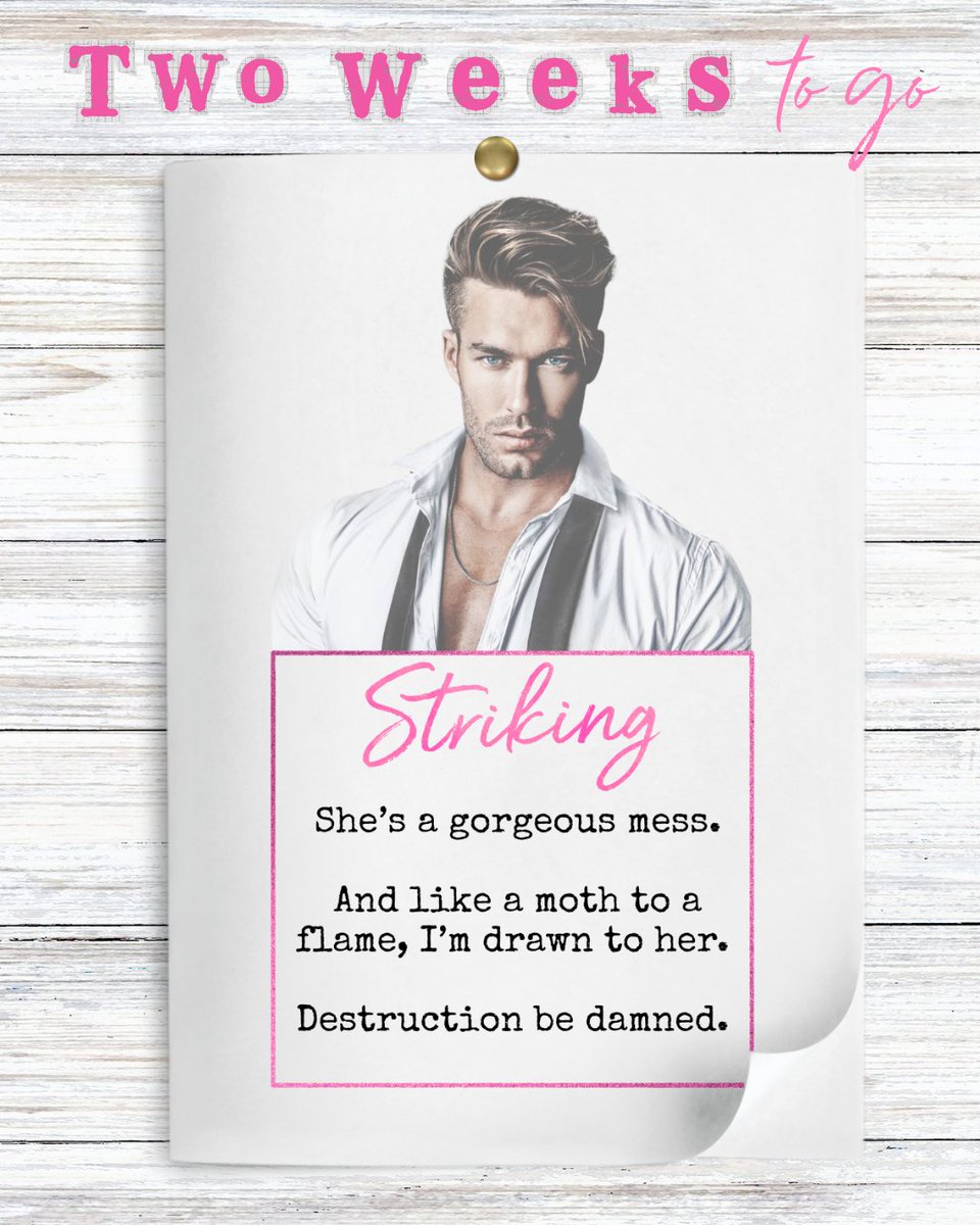 rinas_reads's tweet photo. We are only TWO WEEKS away from Striking releasing from Bella Matthews! I, for one, can NOT wait to read this book...

Tropes:
👑 Accidental Marriage
🐝 Royal Romance
👑 Forbidden
🐝 Billionaire
👑 Cinderella Story
🐝 Age Gap

Preorder Striking: https://t.co/WgZBmyyErz https://t.co/1DJXIS2kJi