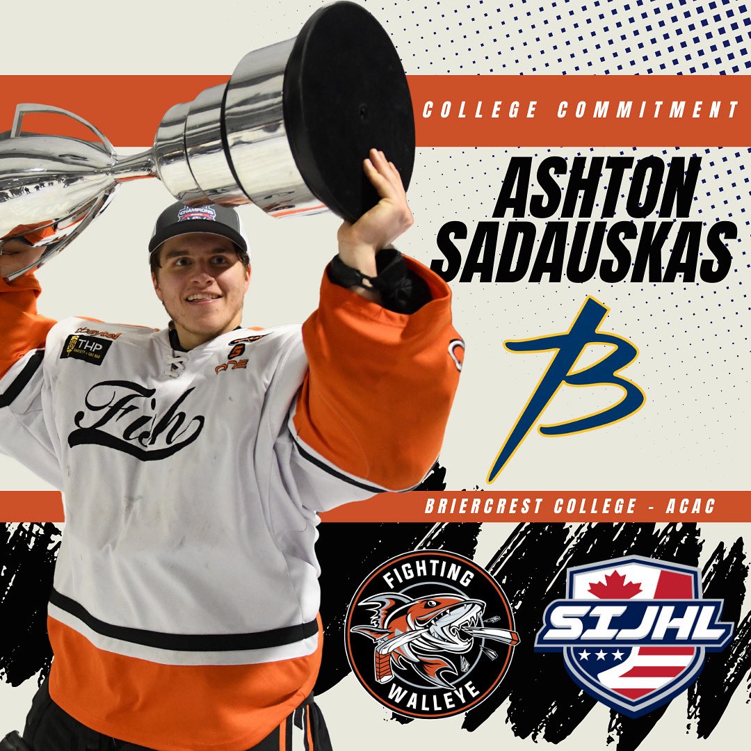 🚨 Advancement Alert 🚨

Congratulations to Fighting Walleye graduate Ashton Sadauskas on his commitment to Briercrest College!

Best of luck in the future, Ashton. We are incredibly proud of your accomplishments and know that you will do great things.

#OurFishSwimOn