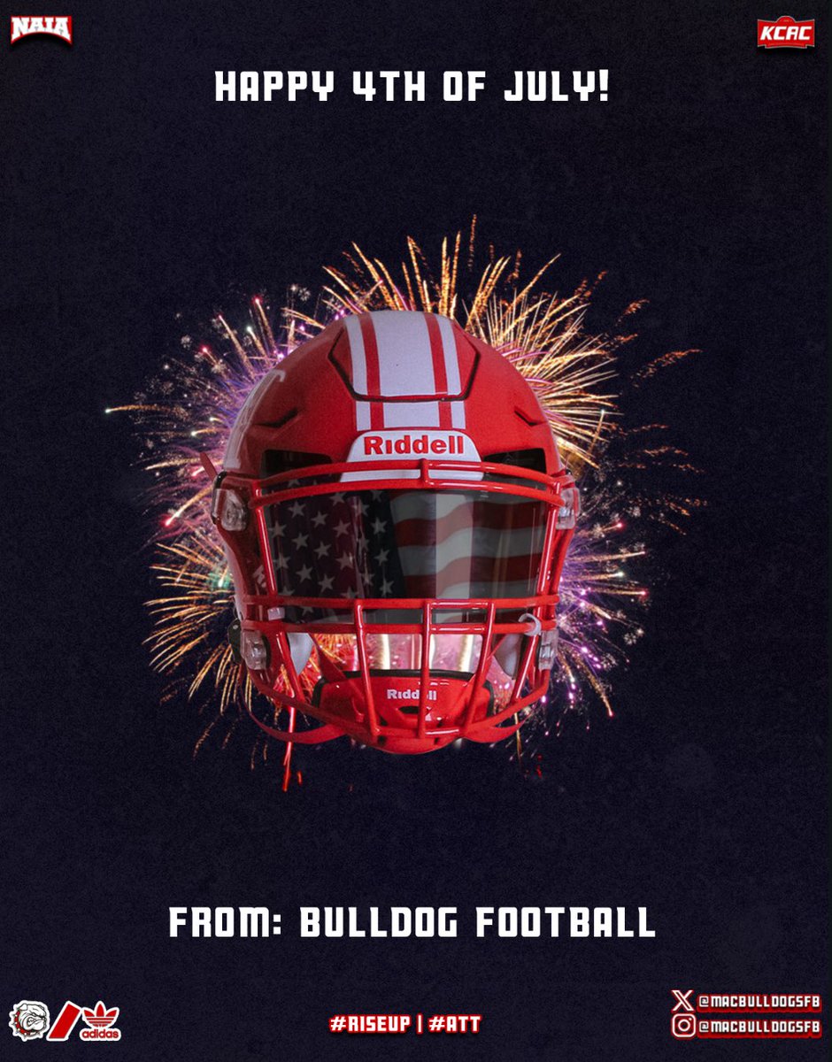 EthanRiojas4's tweet image. Thank you @CoachLeppke and @MACBulldogsFB for the 4th of July graphic!
@CoachJFisc
@BFNDFball @JeffHoweth7 @BasoreCoach
