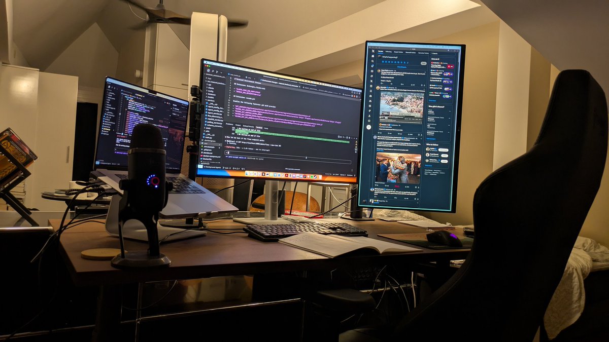 People ask my how I'm on X so much. Let's just say I blame the setup.