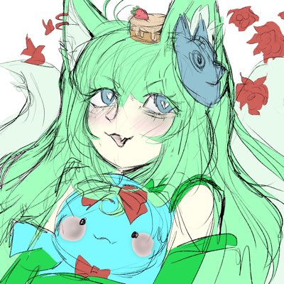 Angrykitsune420's tweet photo. If my model had my irl color palette https://t.co/fcvAy5MrAm