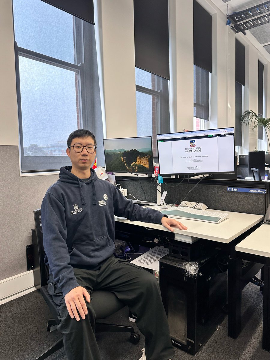 GradSchoolUofA's tweet image. Two PhDs, two game-changing breakthroughs!

Massive congratulations to Jianqiao Zheng @JQ56389388 and Jiawei Ye on submitting their thesis — pushing boundaries in AI, computer vision, and smarter water systems. 

The future just got brighter!

#Thesis #PhDSubmitted #UofA #SET