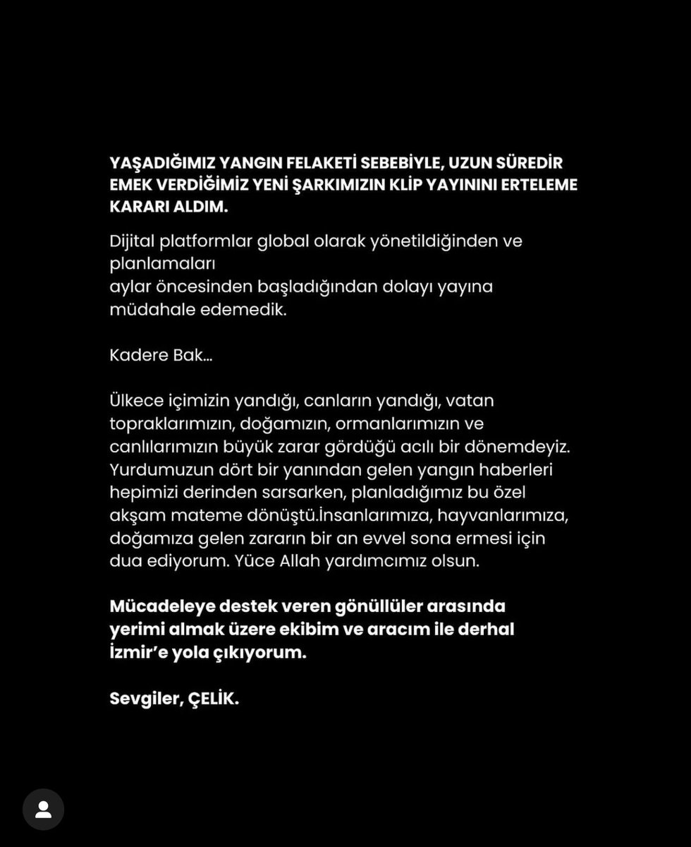Bu cennet vatanın ormanlarını, canlılarını, taşını ve toprağını var gücümüzle savunmak boynumuzun borcudur. Ekran başında boş konuşmayı değil, sahada gücüm dahilinde çalışmayı tercih ediyorum bugün. Arazi aracım ve ekibimle derhal yola çıkıyoruz, İzmir’de gönüllü olarak bizi