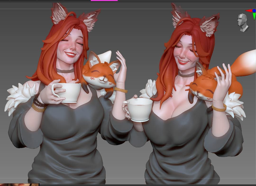 zaki_zero117's tweet image. #zbrush #3d #sculpting #originalcharacter #sketchart #fantasy