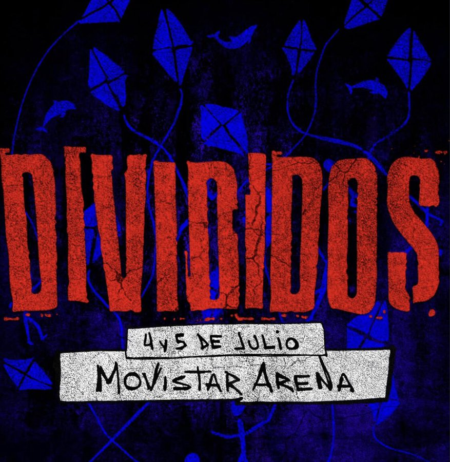 #Divididos #Movistar #movistararena 
vendo 2 plateas para Divididos, 1ra fila para este sabado 5/7 en el movistar arena