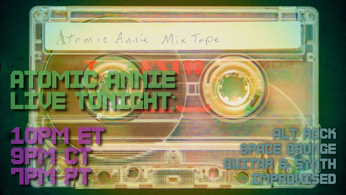 AtomicAnnieOP1's tweet image. Mix Tape: replays and hang show
at:
10pm ET
9pm CT
7pm 🥑