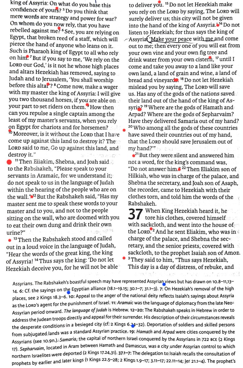 TeXasMadde's tweet photo. #OldTestamentStudy #19
📜Isaiah 36:1-22 -37:1-38 -38:1-22 -39:1-8
🗡🎇 🌌Gods rescue & defeat of Assyrian king & it's gods with Miracles
⚠️🔑📜For background of 4 ch.s OF Hezakiah ,Sennacherib & his Rabshekah & An Angel that 0ffs 185,000 Assyrians? SEE-https://t.co/WQ2xm0xK2u https://t.co/dMs91nM3q3