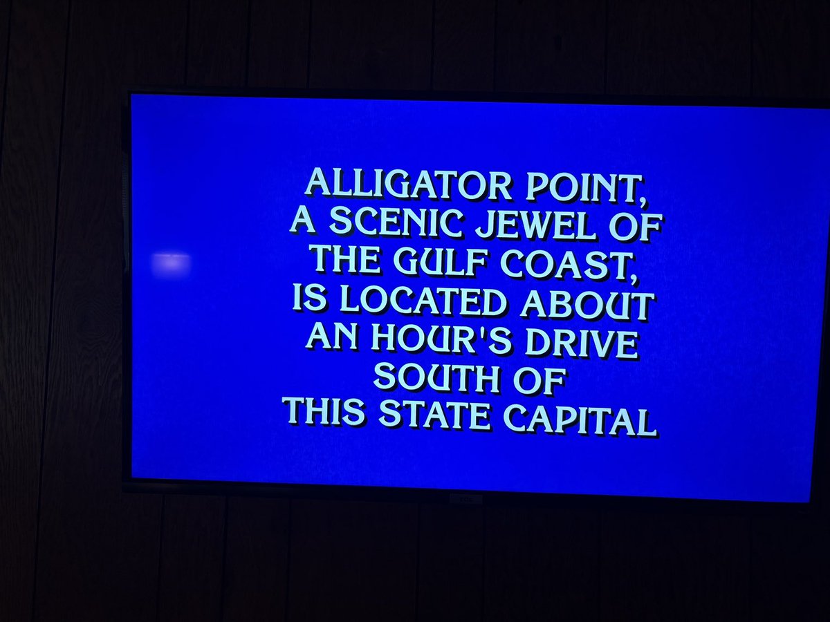 Tonight on Jeopardy