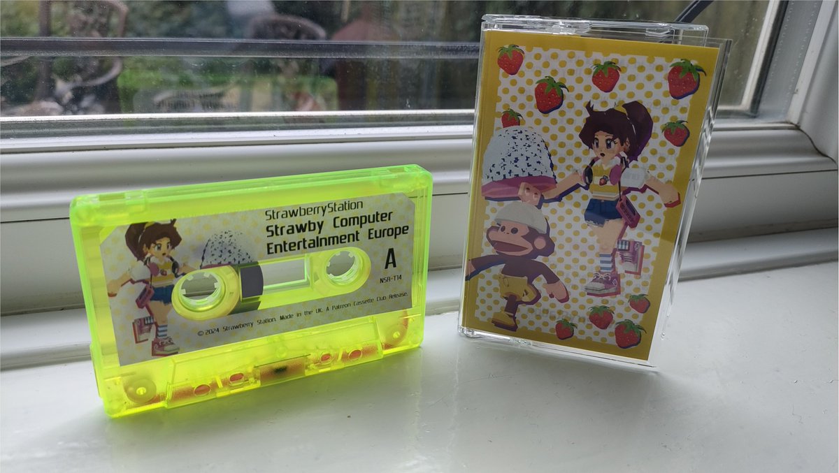 Cassette copies of "Strawby Computer Entertainment Europe" are now available over on Bandcamp! Only 10 copies available, first come first served. ✨🍓🎮

strawberrystation.bandcamp.com/album/strawby-…