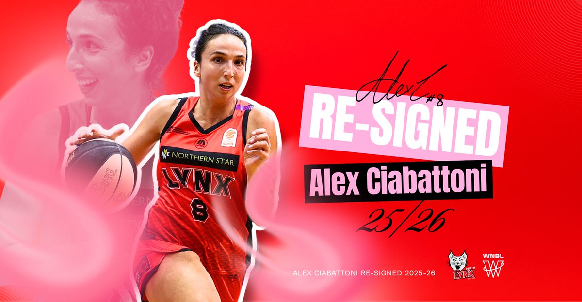 Excited to welcome back Alex Ciabattoni to the Lynx for another season!

We'll have a few more of those buzzer-beating 3s this season ok...?

READ | bit.ly/4eymva0