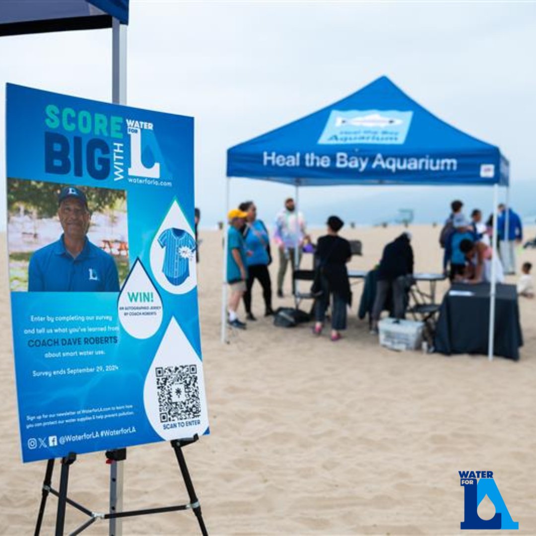 WaterForLA's tweet image. July 1 – July 7 is National Clean Beaches Week. Check out this throwback to the @HealtheBay 2024 Coastal Cleanup Day! 🌊#WaterforLA #CleanBeachesWeek2025
