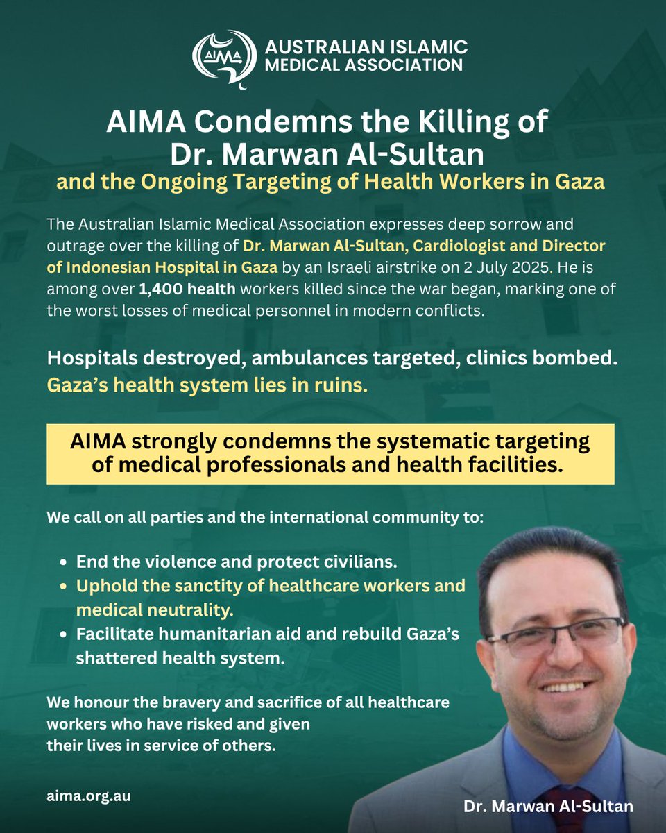 Australian Islamic Medical Association tweet media