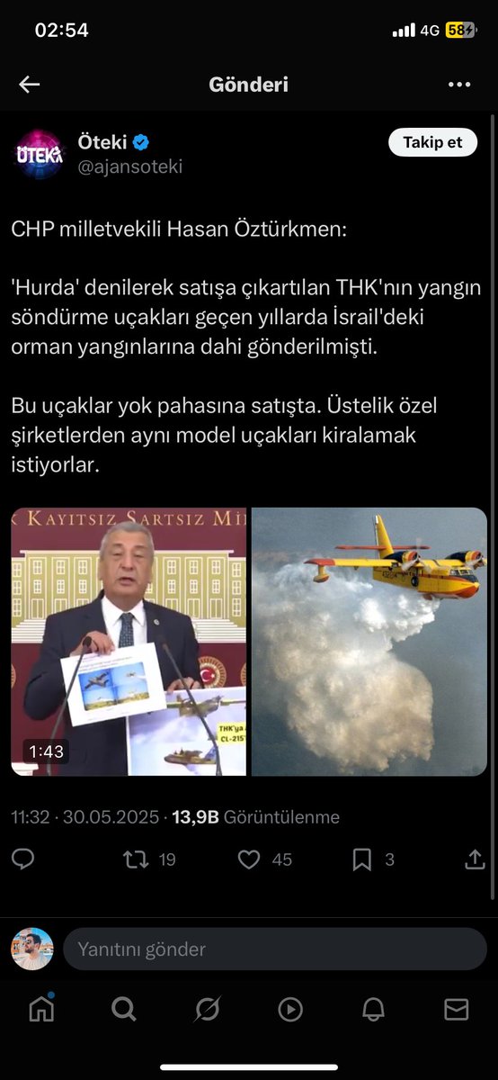 İzmir'deki yangınların günlerdir söndürülememesinin en büyük nedenlerinden biri de THK'nın pasifize edilmesidir. Uçakların bazısı çürümeye terk edilmiş, bazısı da satışa çıkarılmış. Bu yaşadıklarımız afet falan değil, tedbir alabileceğin araçları kullanmıyorsan katliamdır adı.