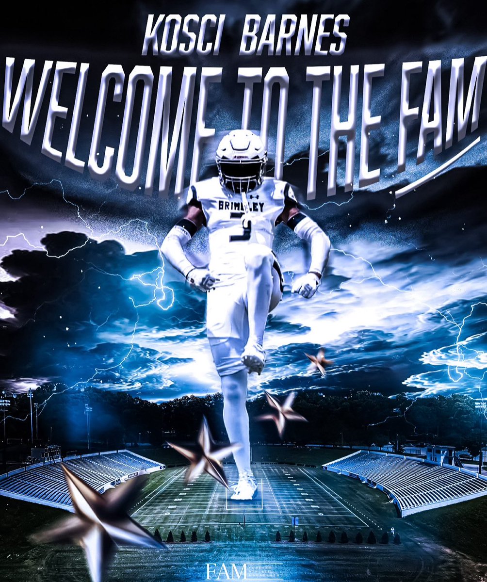 ForeverAthleteManagement (@famagency) on Twitter photo We’re proud to welcome the newest member of the Forever Athlete Management family — 4⭐️ CB Kosci Barnes! <a href="/KosciBarnes/">Kosci Barnes</a>
Grateful to be trusted with representing such a talented and driven young man. Let’s work!
#FAM #ForeverAthleteManagement #KosciBarnes #NextUp #CB1 We’re proud to welcome the newest member of the Forever Athlete Management family — 4⭐️ CB Kosci Barnes! <a href="/KosciBarnes/">Kosci Barnes</a>
Grateful to be trusted with representing such a talented and driven young man. Let’s work!
#FAM #ForeverAthleteManagement #KosciBarnes #NextUp #CB1