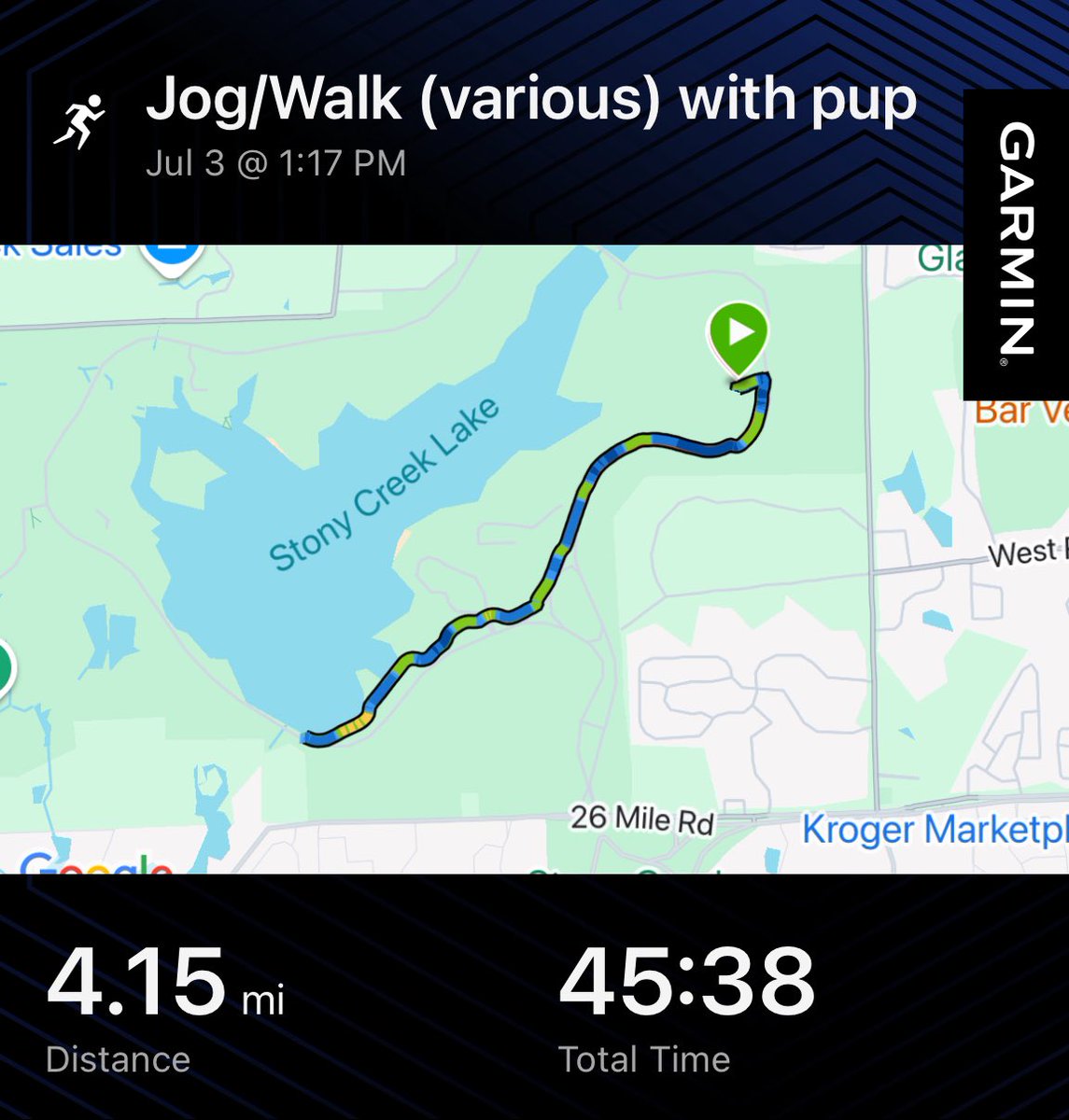 Me and the pup took some time for a late lunch #jog/#walk while we waited to hear my fate with #Microsoft. I had the day off but was glued to the various IMs from colleagues. I ❤️ my #BorderCollie. She is a great companion. #run