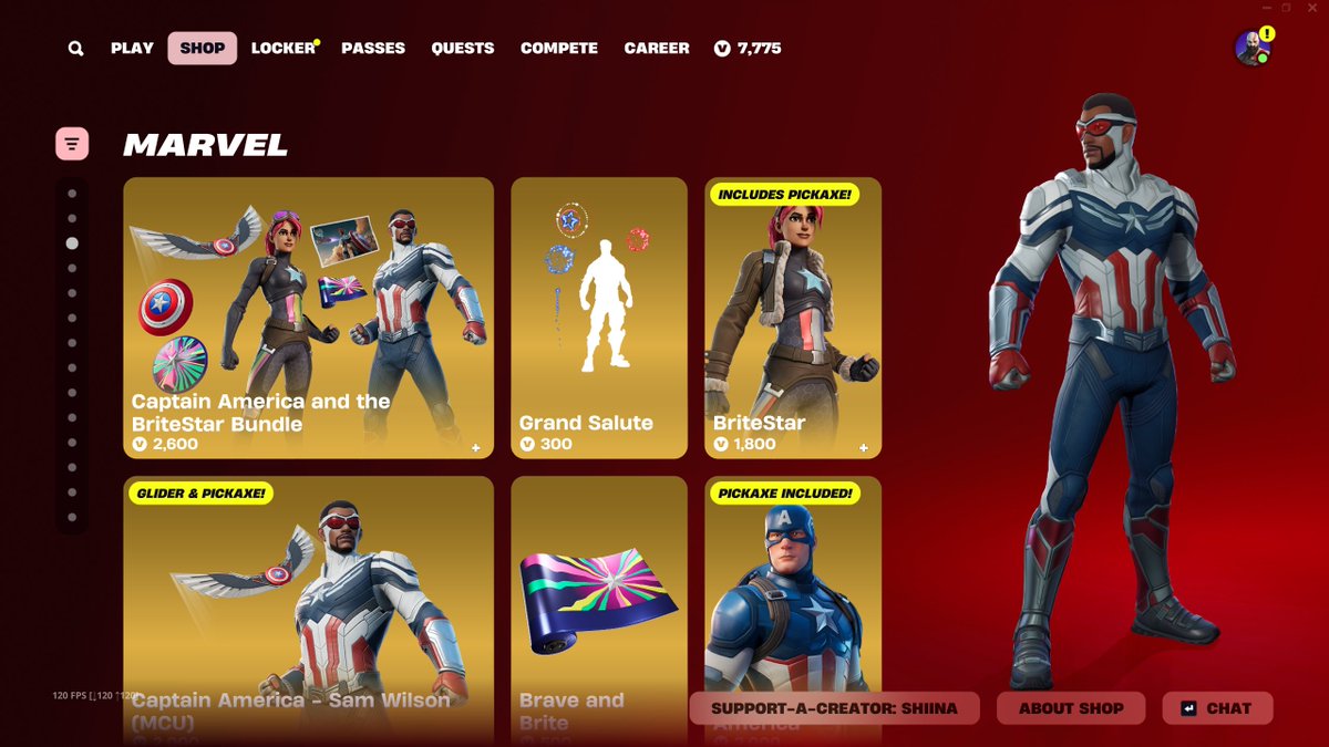 CAP, CAP, AND BRITESTAR ARE BACK IN FORTNITE 🔥

GET THEM HERE: fortnite.com/item-shop?crea…

Use Code "Shiina" to support me, thank you!! ❤️ #EpicPartner