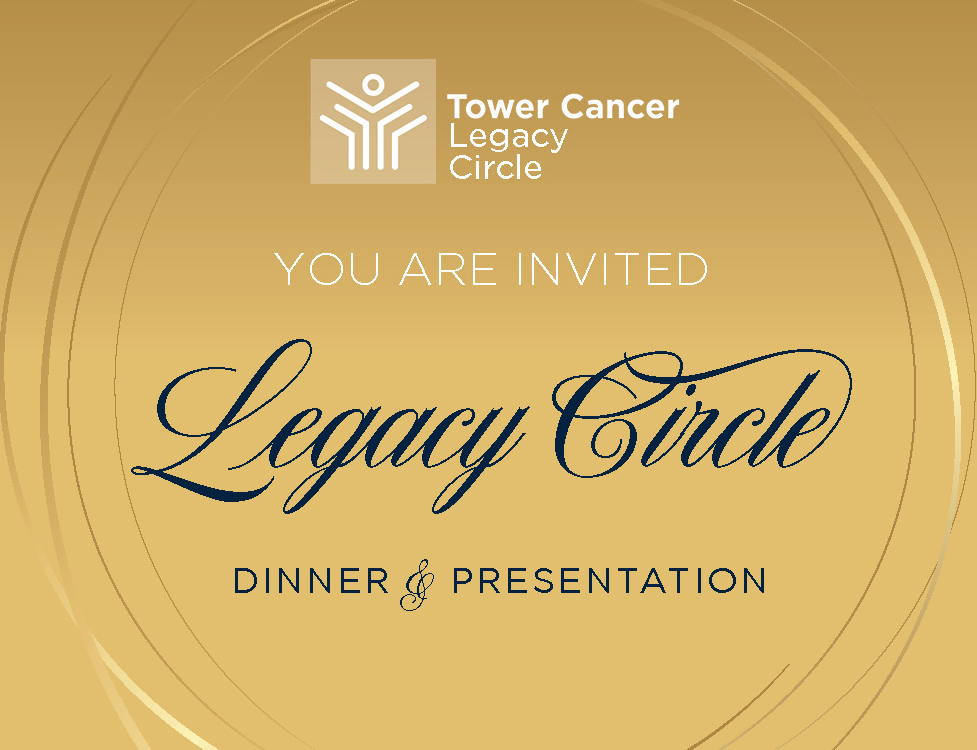 Tower Cancer Research Foundation (@towercancer) on Twitter photo You are invited to the Legacy Circle Dinner & Presentation.
Our Tower Cancer Legacy Circle honors generous individuals who have made a future gift to improve cancer patients' lives.
Join and RSVP today by emailing alex@towercancer.org
#TowerCancerLegacyCircle #TowerCancer You are invited to the Legacy Circle Dinner & Presentation.
Our Tower Cancer Legacy Circle honors generous individuals who have made a future gift to improve cancer patients' lives.
Join and RSVP today by emailing alex@towercancer.org
#TowerCancerLegacyCircle #TowerCancer