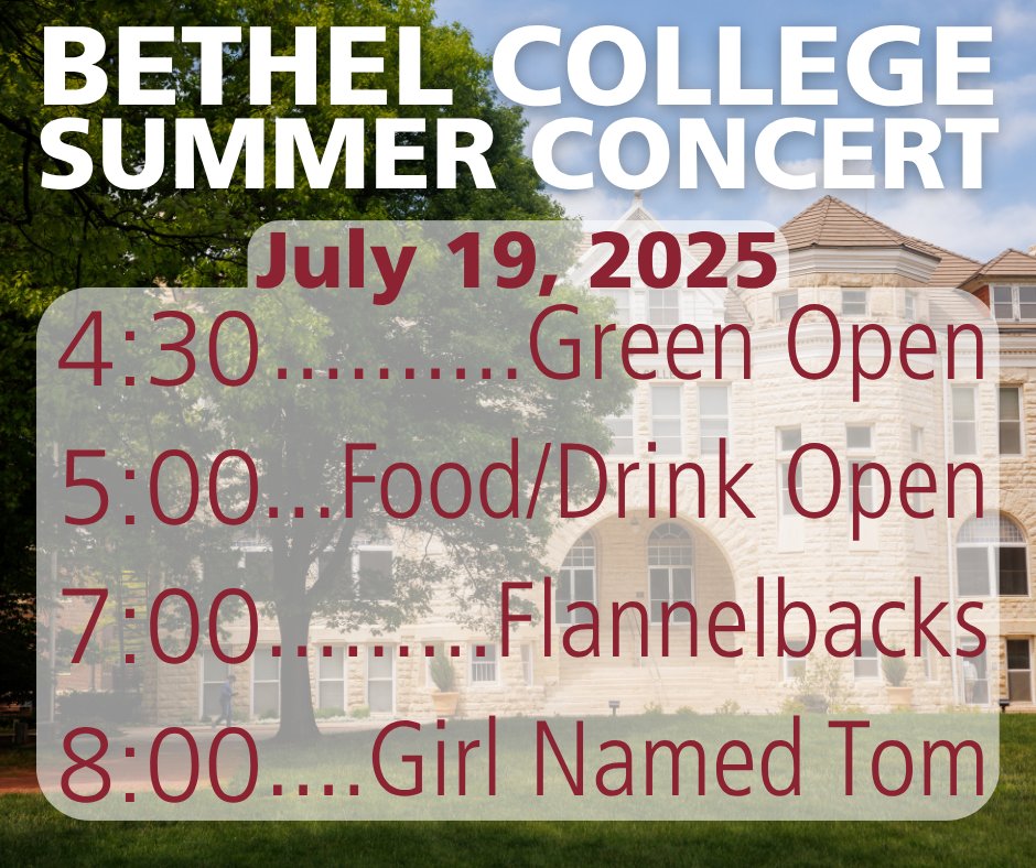 Join us on July 19, 2025 for an unforgettable evening of music, food, and community on the Green! 🌳☀️

🕓 4:30 PM – Green Open
🥤 5:00 PM – Food &amp; Drink Vendors Open
🎵 7:00 PM – Flannelback's
🌟 8:00 PM – Girl Named Tom takes the stage!

Grab your lawn chairs and friends!