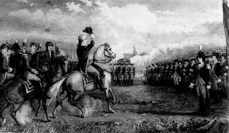 msfreund's tweet image. 250 years ago today, on July 3, 1775, George Washington took command of the Continental Army in Cambridge, Massachusetts.
Know your history!