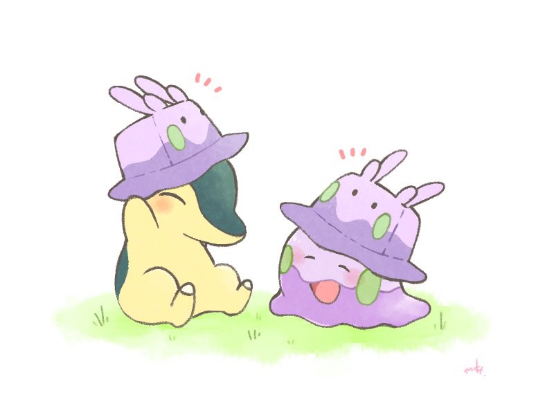 mkt0kun's tweet photo. 昨日はヒノアラシの日、今日はヌメラの日！めでたい〜👏㊗️🎊

過去絵再掲〜🐌🦔🔥

#ヒノアラシの日_2025 
#ヌメラの日 https://t.co/RpQO0eDMhB