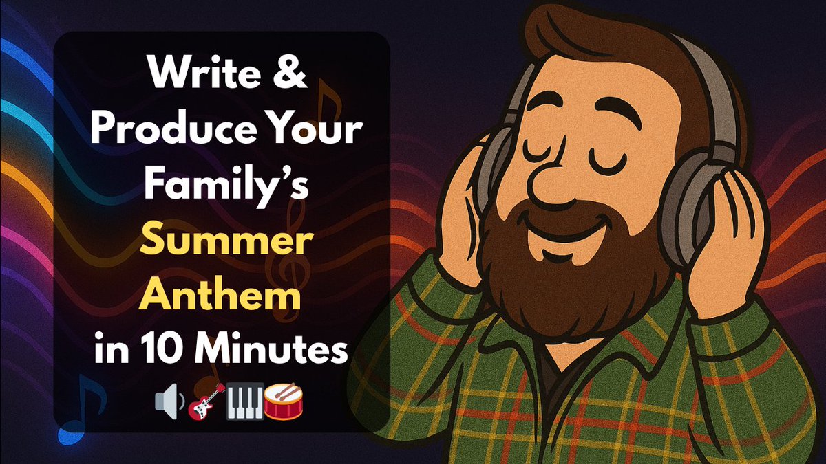 FamilyManAI's tweet image. Imagine if you could create a custom Summer Family Anthem in under 10 minutes, and for FREE!
I show you HOW in this video!
No instruments, no studio, no credit card, no skill required!
youtu.be/Wn_NA1pfiPo