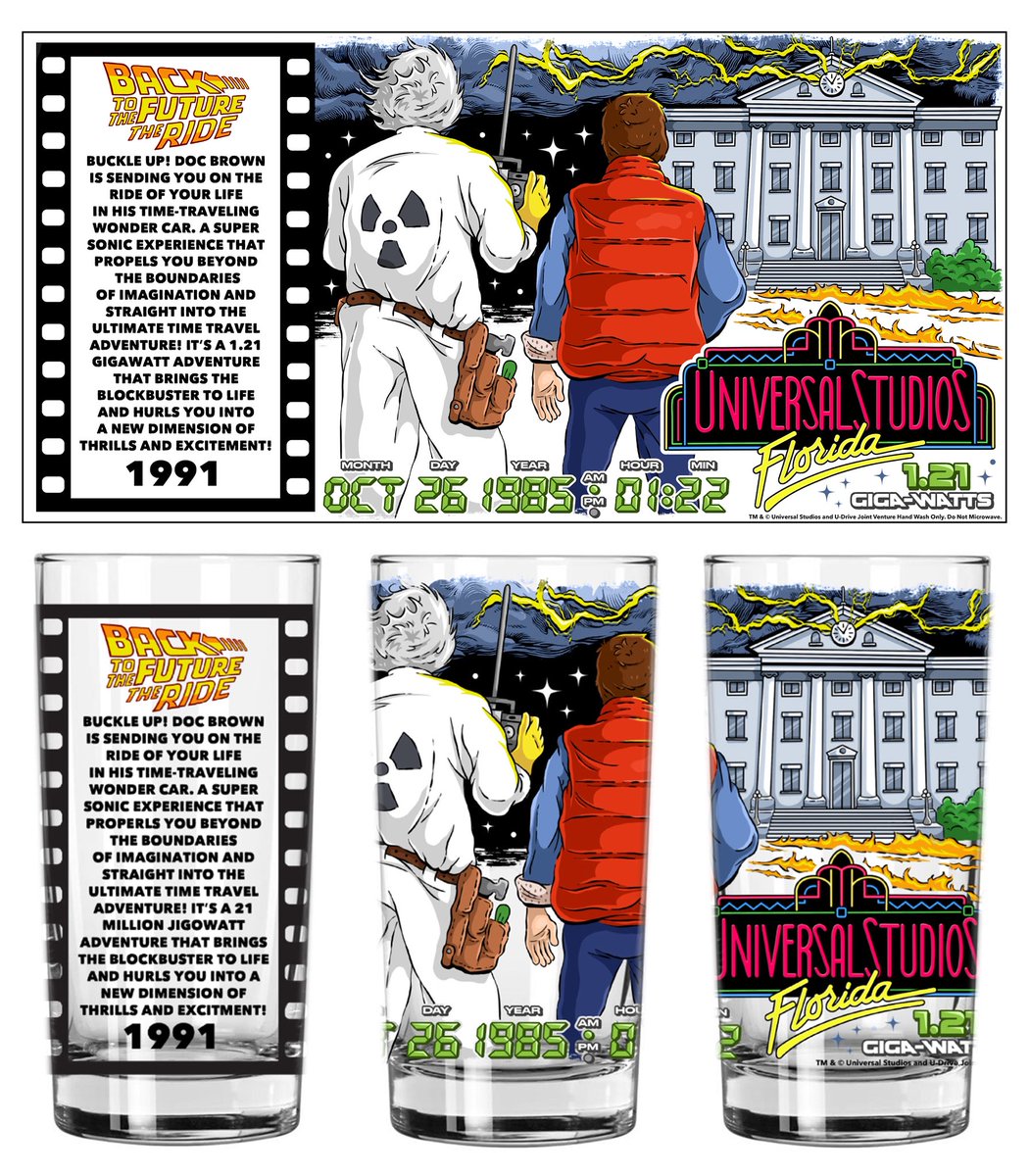 stonecypher_'s tweet image. Great Scott! Happy 40th Anniversary Back to the Future! Here’s one of the many BTTF designs I created during my time at Universal⏱️⚡️