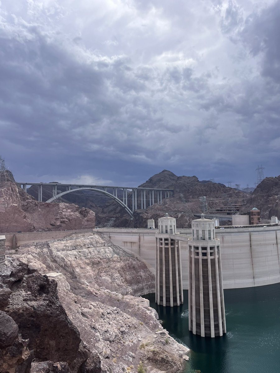 wm_robinson's tweet photo. Hoover Dam and Lake Mead, and the bridge that spans the Colorado River! All absolutely amazing! #RoadTrip2025 #GoSeeStuff https://t.co/thlupN4NY7