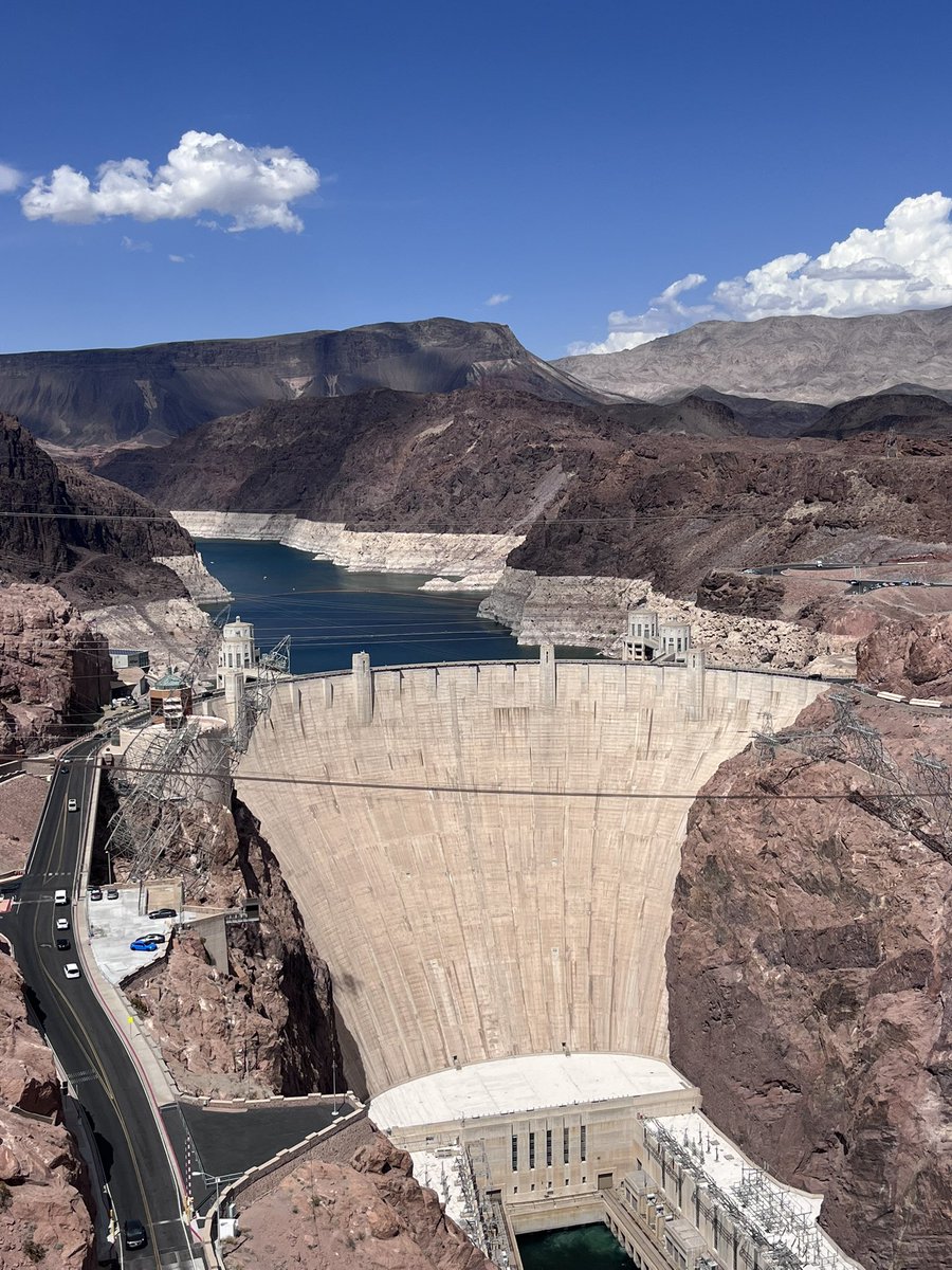 wm_robinson's tweet photo. Hoover Dam and Lake Mead, and the bridge that spans the Colorado River! All absolutely amazing! #RoadTrip2025 #GoSeeStuff https://t.co/thlupN4NY7