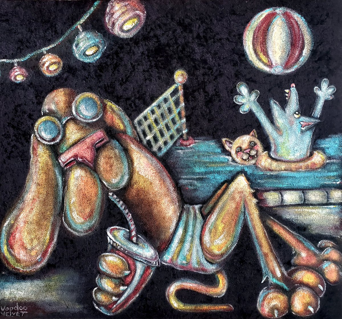 Anything you can weather,
When you pool your ideas together
youtube.com/watch?v=m2uTFF…
#VoodooVelvet #VelvetPainting $VDV $W&amp;B #popsurreal #art #sunnydays  #Raining #CryptoRewards #WinandBixel #PoolParty