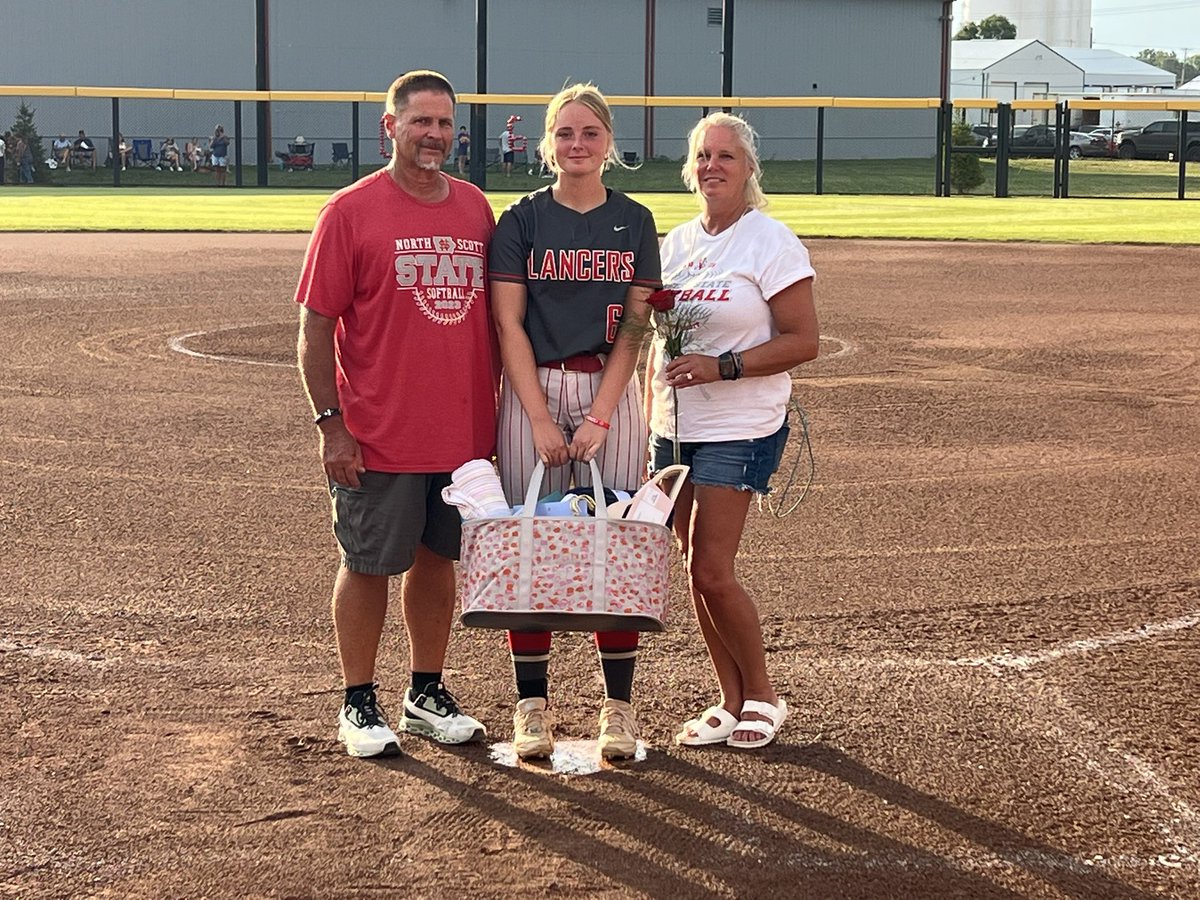 Senior Night for Varsity Softball! Congrats Chevelle! Go Lancers!