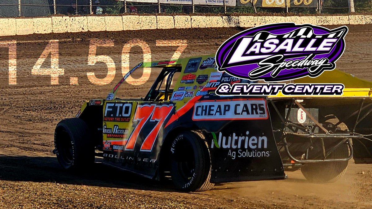 Ray Bollinger is your Group #3 Fast Qualifier with the <a href="/SummitRacing/">summitracing</a> Modifieds at <a href="/LaSalleSpeedway/">LaSalle Speedway</a> with a 14.507 lap.