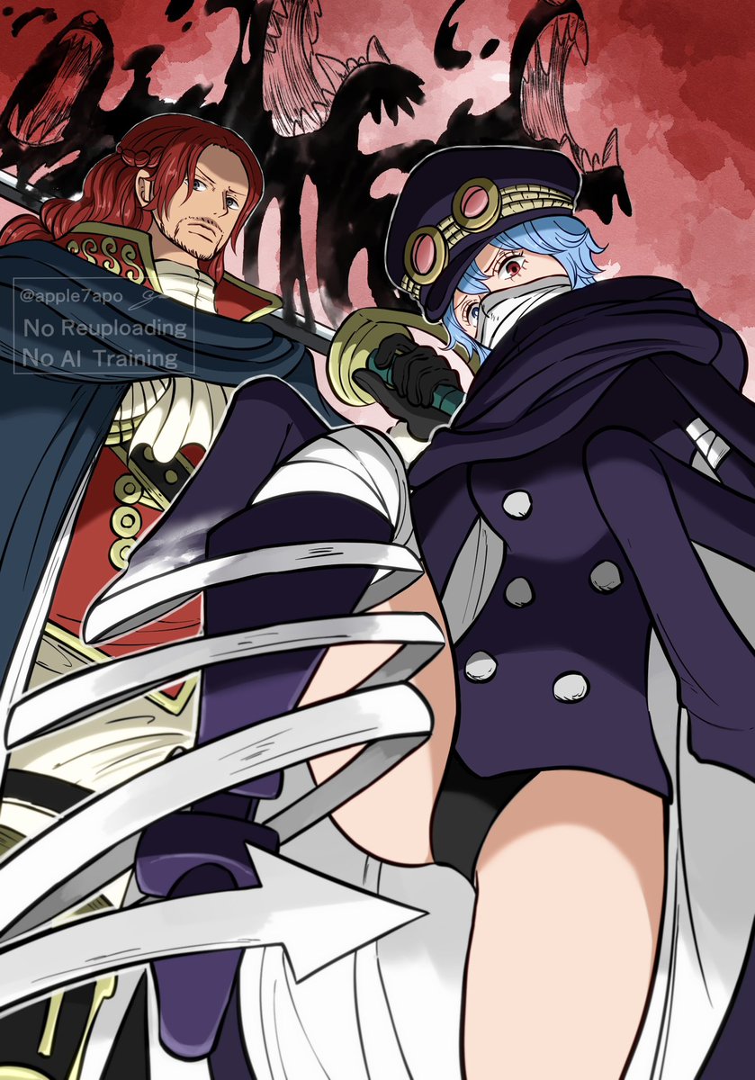 apple7apo's tweet image. 本日発売のONE PIECE112巻のウソップギャラリー海賊団に、軍子＆シャムロックのイラストが掲載されてます！
4巻連続で掲載嬉しい！尾田先生、ありがとうございました😊

#ONEPIECE112
#ワンピ新刊
