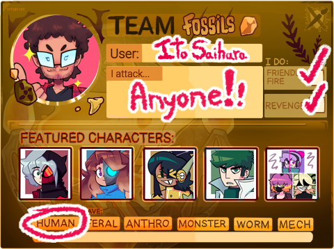 Hey friends!! I'm gonna be participating in art fight again this year!!!!!!!

this time with like 8 OCS!!!!! including my sona of course. ITS CRAZY I NEVER HAD THIS MANY BEFORE!!!!!!!!!!!!!!!!!!!!!

Link in replies!!!!