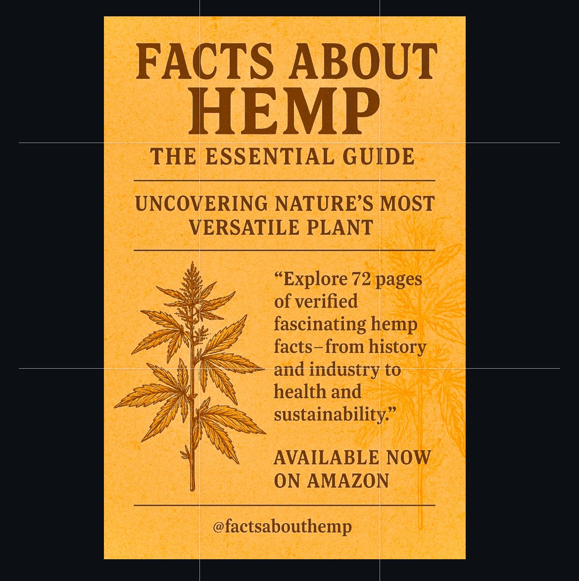 Did you know?
Hemp fibers have been used for thousands of years — stronger, more durable, and eco-friendly compared to cotton. 🌿

Discover 72 truths about hemp in our new book!

Get your copy now 👉 tr.ee/xOd4My

#FactsAboutHemp #SustainableTextiles #HempEducation