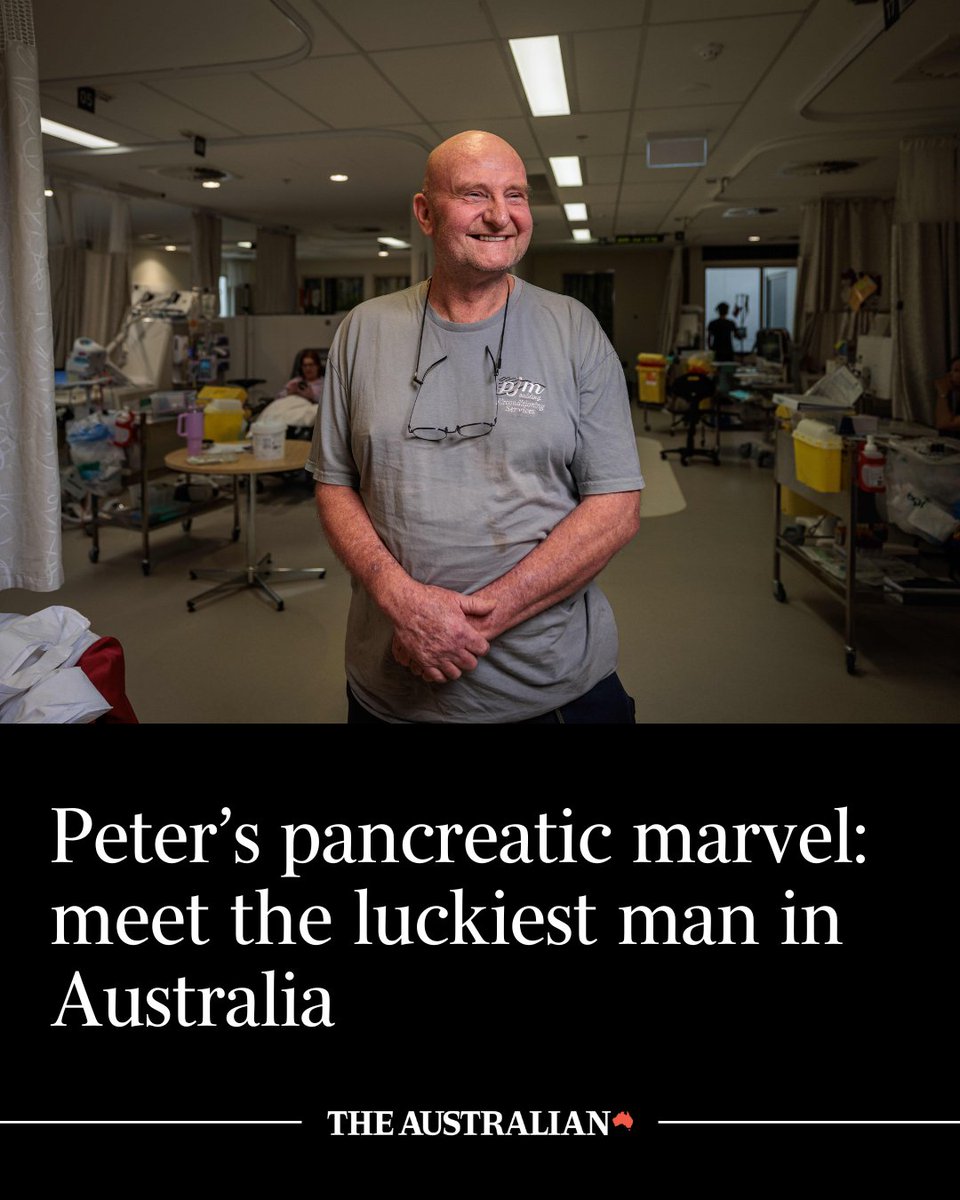 australian's tweet image. Peter Moulding joined a clinical trial for the drug AMP945 not really knowing whether it would help him with deadly stage four pancreatic cancer. Now he is in complete remission – one of only two known cases in the world: