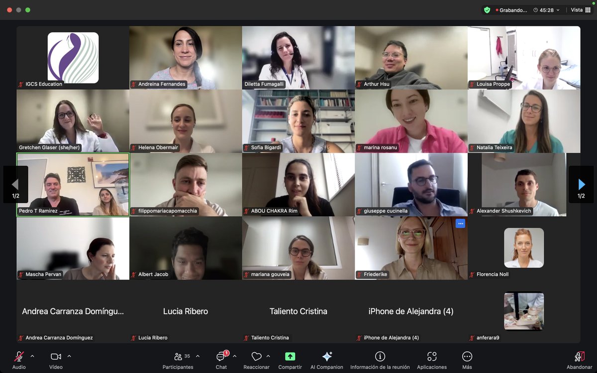 IJGC (@ijgconline) on Twitter photo What a great #IJGCclub session!🤩 🤩
Thank you to everyone who joined the discussion and shared their insights.💡 Congratulations to Drs. Fumagalli and Glaser!
See you at the next one! 😃
Lots of love to <a href="/IGCSociety/">IGCS</a> and <a href="/ESGO_society/">ESGO</a> 🫶
<a href="/pedroramirezMD/">Pedro T Ramirez</a> <a href="/HsuMd/">Arthur_HC_Hsu</a> <a href="/JayrajAarthi/">Aarthi S Jayraj</a> What a great #IJGCclub session!🤩 🤩
Thank you to everyone who joined the discussion and shared their insights.💡 Congratulations to Drs. Fumagalli and Glaser!
See you at the next one! 😃
Lots of love to <a href="/IGCSociety/">IGCS</a> and <a href="/ESGO_society/">ESGO</a> 🫶
<a href="/pedroramirezMD/">Pedro T Ramirez</a> <a href="/HsuMd/">Arthur_HC_Hsu</a> <a href="/JayrajAarthi/">Aarthi S Jayraj</a>