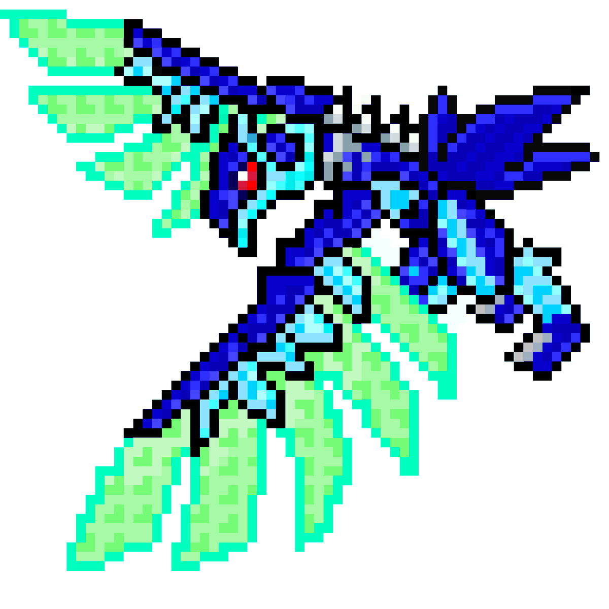 p_belrick's tweet photo. Peacockmon

#Peacockmon #Digimon #VITALBRACELET #pixelart #fanart #PixelDigimon https://t.co/Pk0XSR74tP