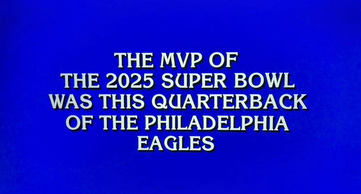 A clue on Jeopardy tonight… Does anyone know the answer? 🤔