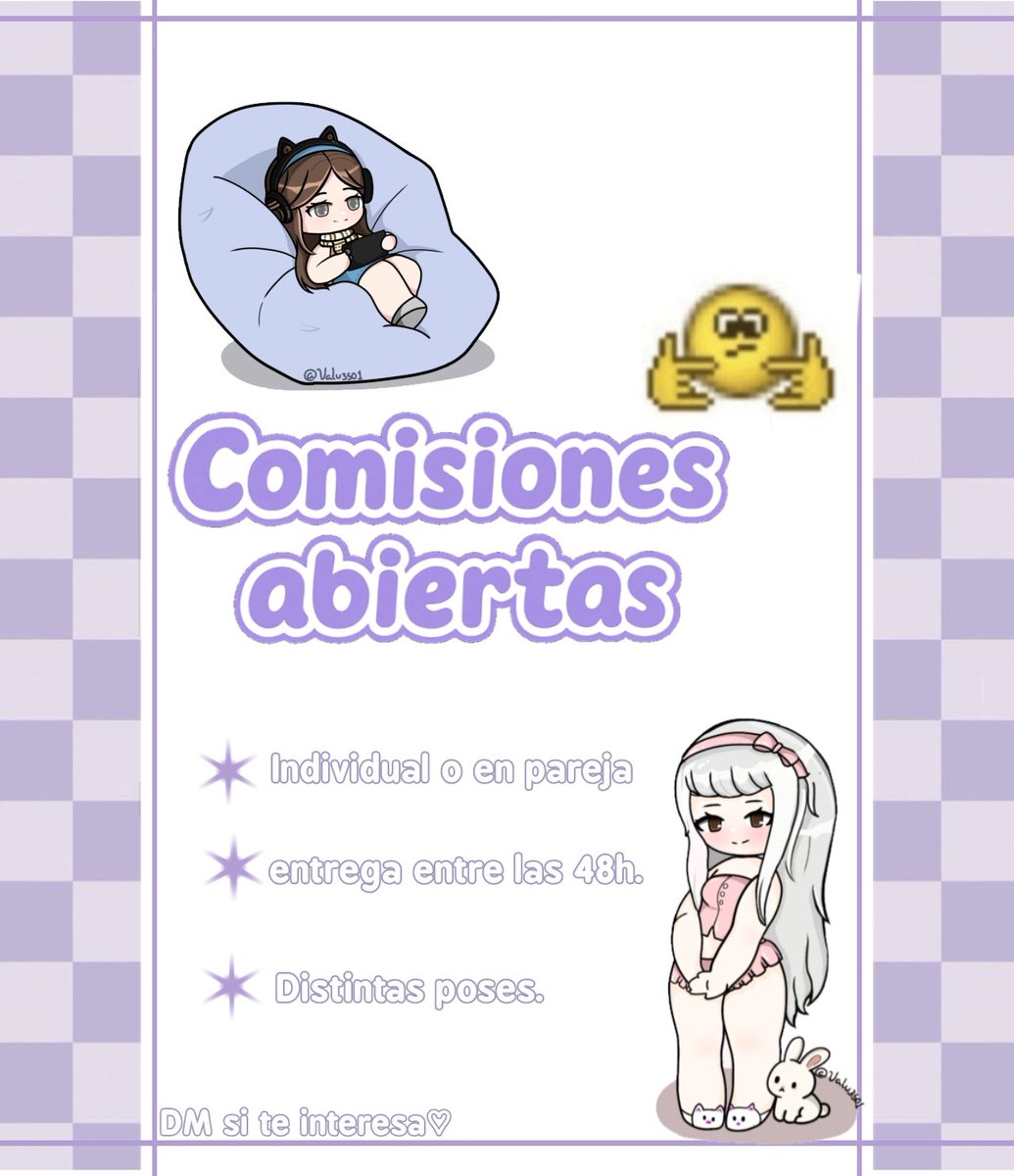 Valu3501's tweet photo. Tendré abiertas las comisiones💜 https://t.co/KLf6Zsoa4N