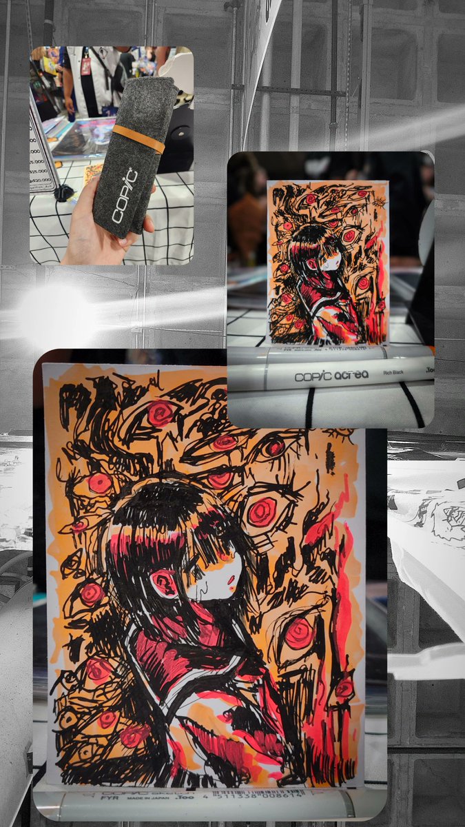 Angelfish_art's tweet image. Thank you @CopicOfficialUS for the gift! It was fun to doodle!!!
#AnimeExpo2025 meet me at table Q10 !!!