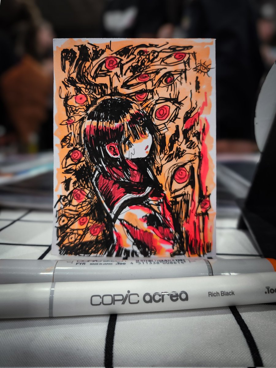 Angelfish_art's tweet image. Thank you @CopicOfficialUS for the gift! It was fun to doodle!!!
#AnimeExpo2025 meet me at table Q10 !!!