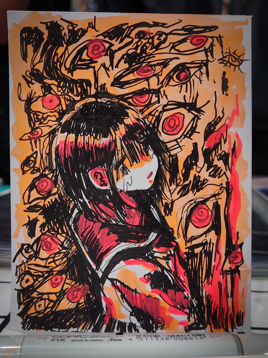 Angelfish_art's tweet image. Thank you @CopicOfficialUS for the gift! It was fun to doodle!!!
#AnimeExpo2025 meet me at table Q10 !!!