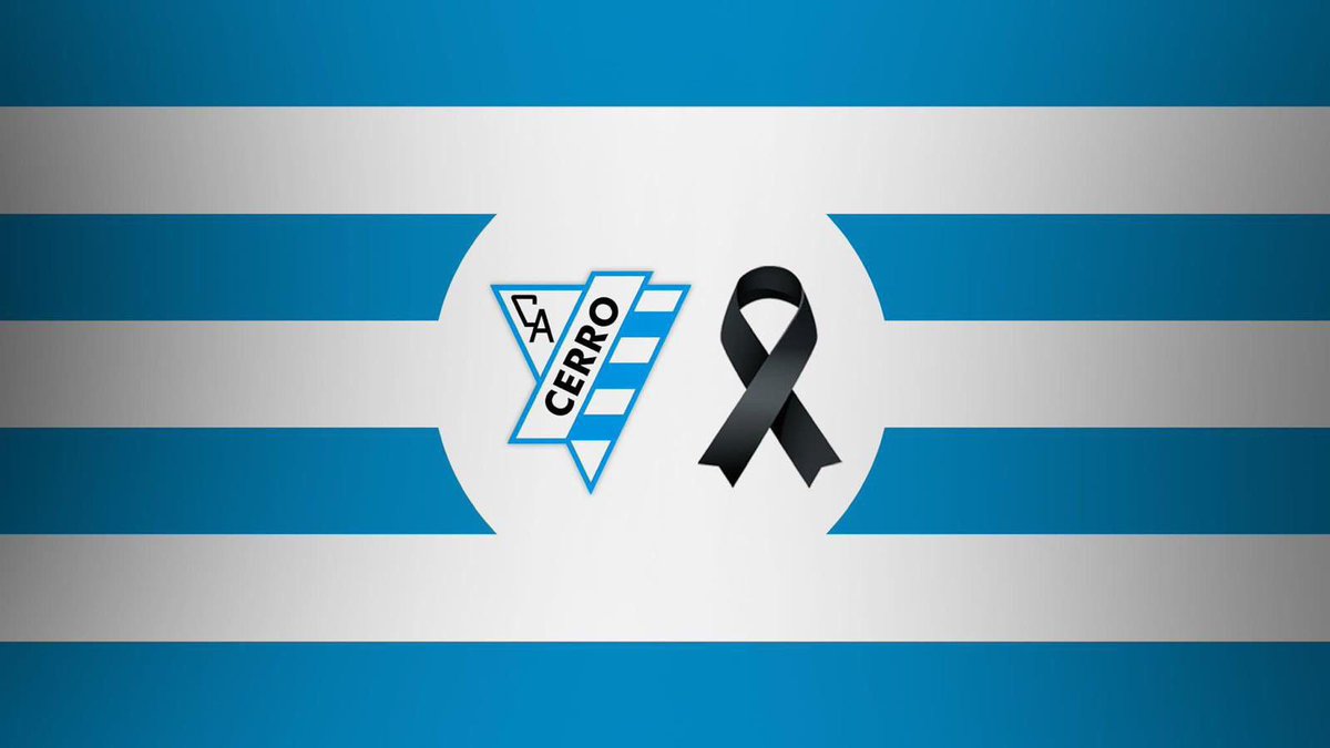El Club Atlético Cerro y su hinchada lamenta con profundo dolor el fallecimiento de la mamá de Richard Martínez Director Técnico de nuestras formativas.
A sus familiares, amigos y allegados, nuestras condolencias.