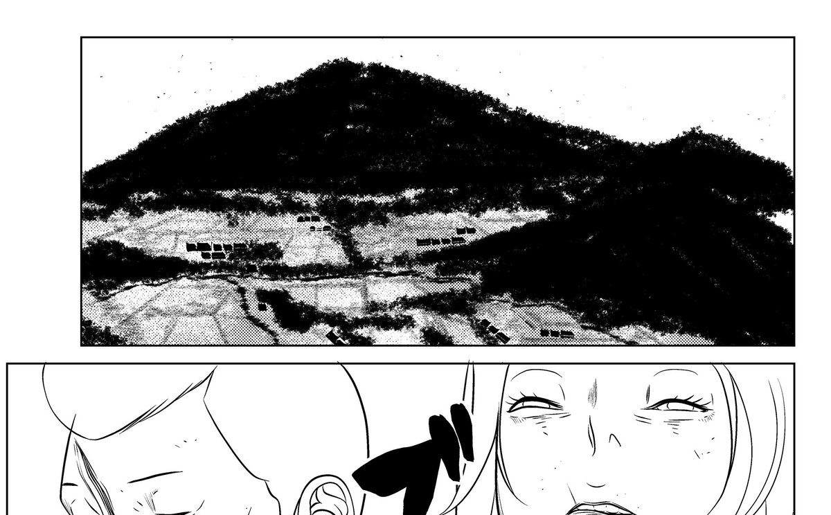 のどかな田舎の風景、こういう風景は描いてても、そこまで苦じゃないです😂

#漫画好きな人と繋がりたい
#創作 